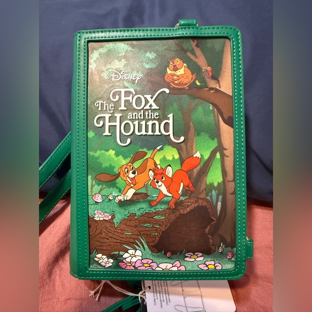Loungefly Disney’s The Fox and the Hound  Convertible Backpack & Crossbody Bag